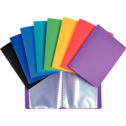 Protège-documents 40 vues en polypropylène, format 11x15 cm, coloris a