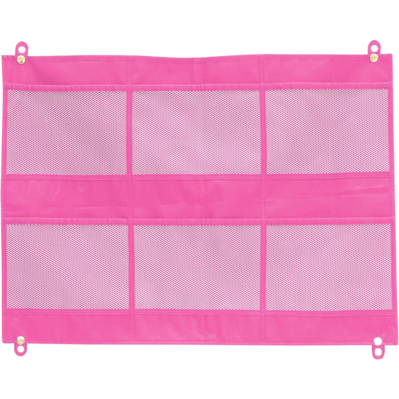 Rangement mural 6 pochettes fuchsia
