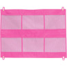 Rangement mural 6 pochettes fuchsia
