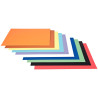 Paquet de 100 feuilles de carton couleur, 340 grammes, format : 29 x 4