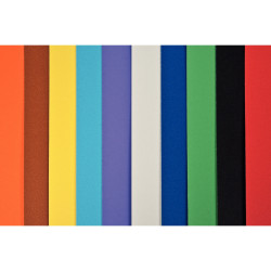 Paquet de 100 feuilles de carton couleur, 340 grammes, format : 29 x 4