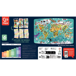Puzzle d'observation 100 pièces, le tour du monde