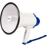 Megaphone 10W. Porte-voix Microphone intégré Blanc/Bleu