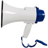 Megaphone 10W. Porte-voix Microphone intégré Blanc/Bleu