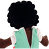 Poupée ethnique en tissu, fille africaine