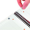 Cahier à reliure intégrale NOTEBOOK format A4+ quadrillé 5x5, 160 page