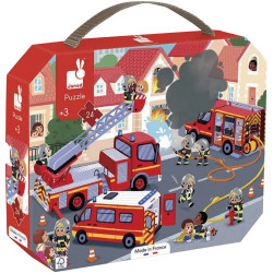 Puzzle 24 pièces les pompiers
