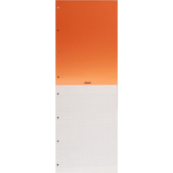 Bloc de bureau RHODIA 80 feuilles perforées, format A4+, réglure seyès