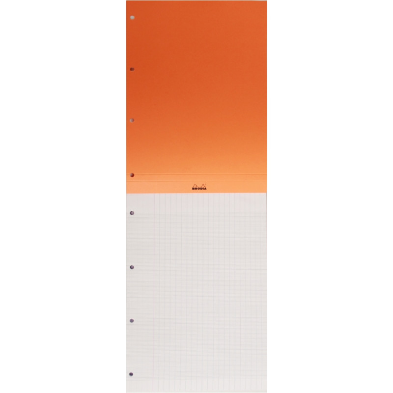 Bloc de bureau RHODIA 80 feuilles perforées, format A4+, réglure seyès