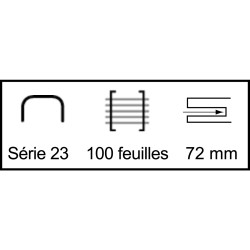 Agrafeuse forte 100 feuilles