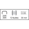 Agrafeuse de poche mini 24/6 26/6 12 feuilles