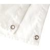 Bannière en polyester blanc 130 x 62 cm