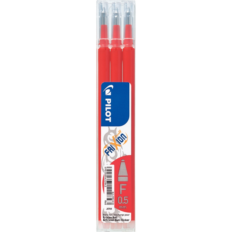 Étui de 3 recharges Frixion pointe fine rouges