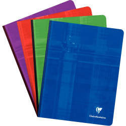 Brochure 192 pages CLAIREFONTAINE, format 17x22 cm, seyès, papier 90g