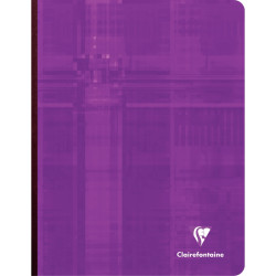 Brochure 192 pages CLAIREFONTAINE, format 17x22 cm, seyès, papier 90g