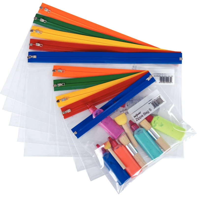 Paquet de 5 pochettes fourre-tout A4++ assortis
