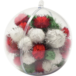 Lot de 15 boules en plastique cristal diamètres assortis