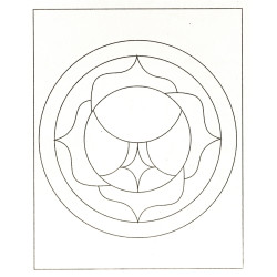 Lot de 6 cartes sable mandala 19 X 15 cm