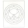 Lot de 6 cartes sable mandala 19 X 15 cm