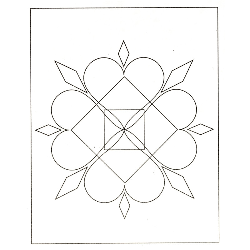 Lot de 6 cartes sable mandala 19 X 15 cm