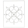 Lot de 6 cartes sable mandala 19 X 15 cm
