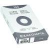 Etui de 100 fiches bristol non perforées carte forte 205 g blanc quadr