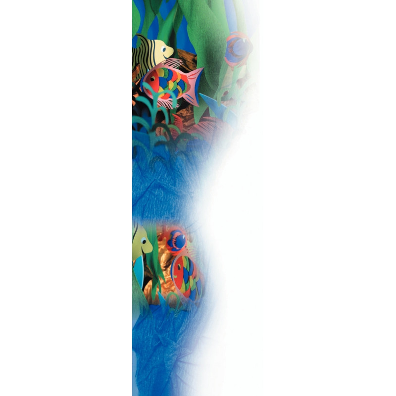 Paquet de 10 feuilles crépon ordinaire 200x50 cm bleu foncé