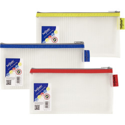 Pochette fourre-tout 130x240mm assorties