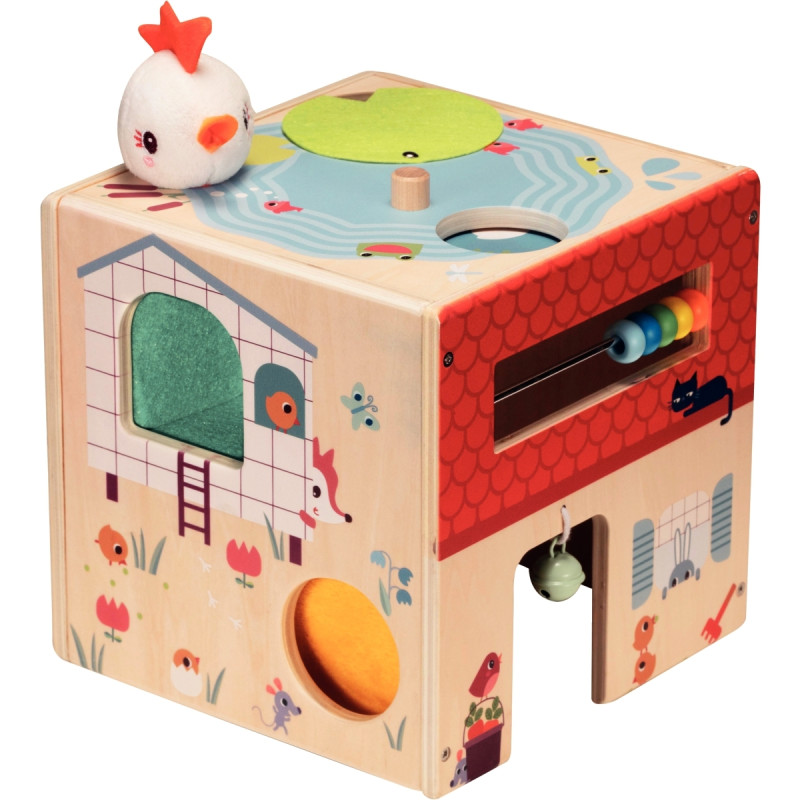 Cube d'activités la ferme en bois LILLIPUTIENS
