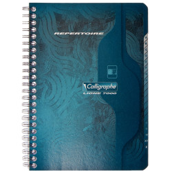 Répertoire à reliure intégrale 100 pages, format 11x17 cm, quadrillé 5