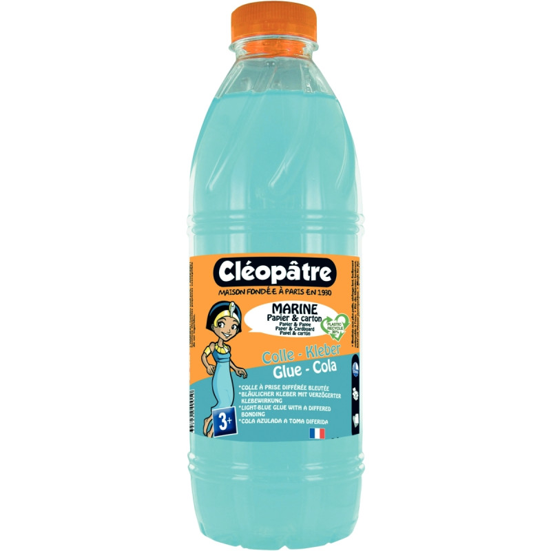 Flacon de colle 1L bleutée marine