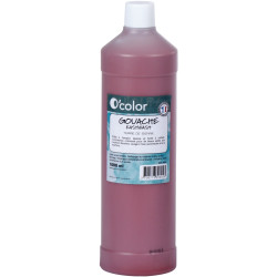 Flacon 1 L de gouache liquide économique O'COLOR coloris marron