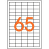 Boîte de 6500 étiquettes multi-usages blanches 38x21,2mm