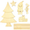 Scène de Noël à monter en bois