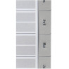 Jeu de 12 intercalaires mensuels en polypropylène gris, format A4