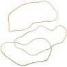 Boîte de 100g de bracelets blonds 200mm