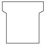 Paquet de 100 fiche planning indice 2 blanc