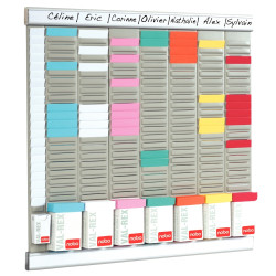 Paquet de 100 fiche planning indice 2 blanc