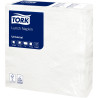 Paquet de 100 serviettes blanches 1 pli 30x30cm