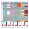 Paquet de 100 fiche planning indice 2 bleu clair