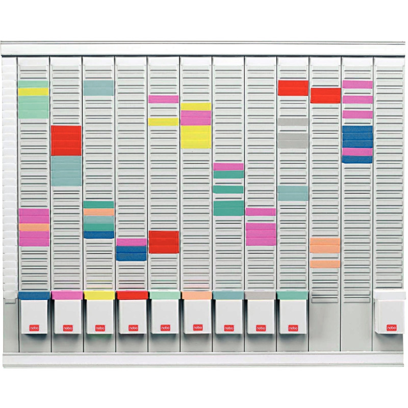 Paquet de 100 fiche planning indice 2 bleu clair