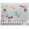 Paquet de 100 fiche planning indice 2 bleu clair