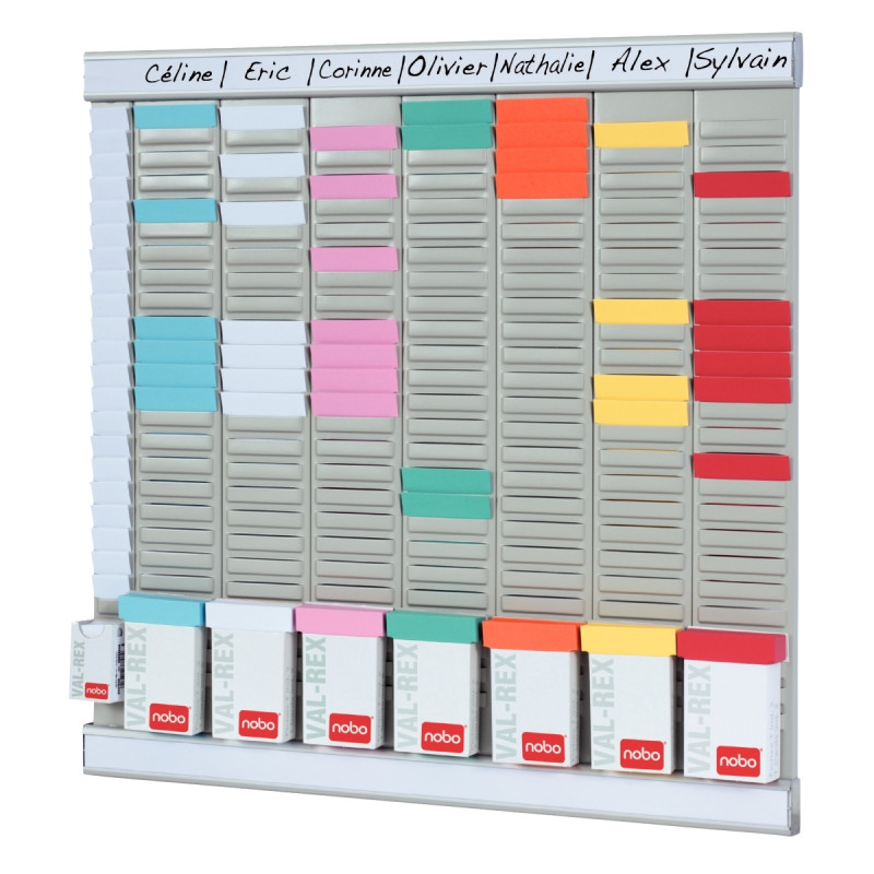 Paquet de 100 fiche planning indice 2 bleu clair