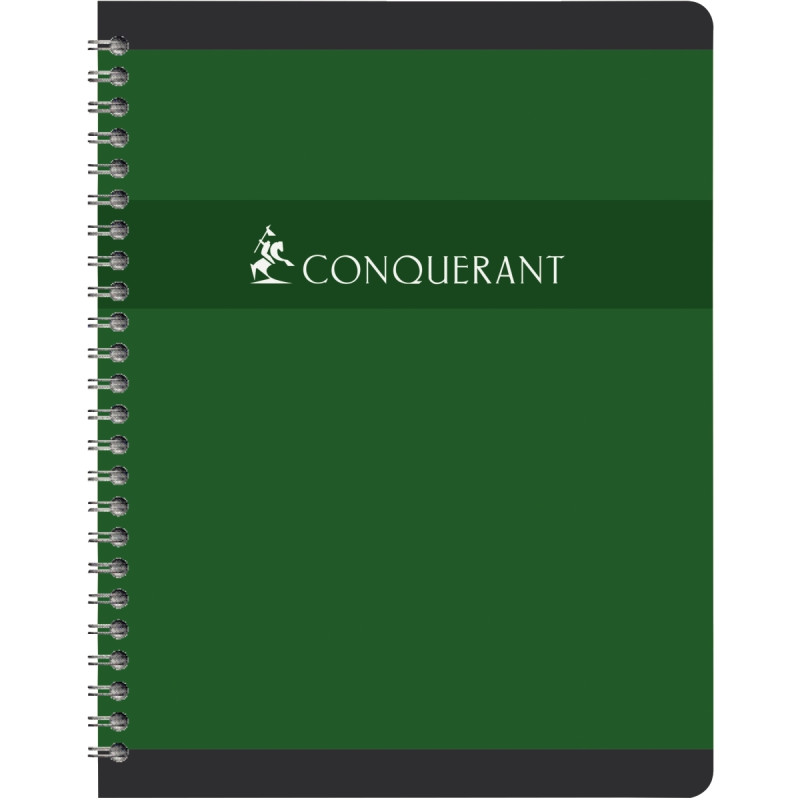 Cahier à reliure intégrale 100 pages CONQUERANT, format A4, seyès, pap