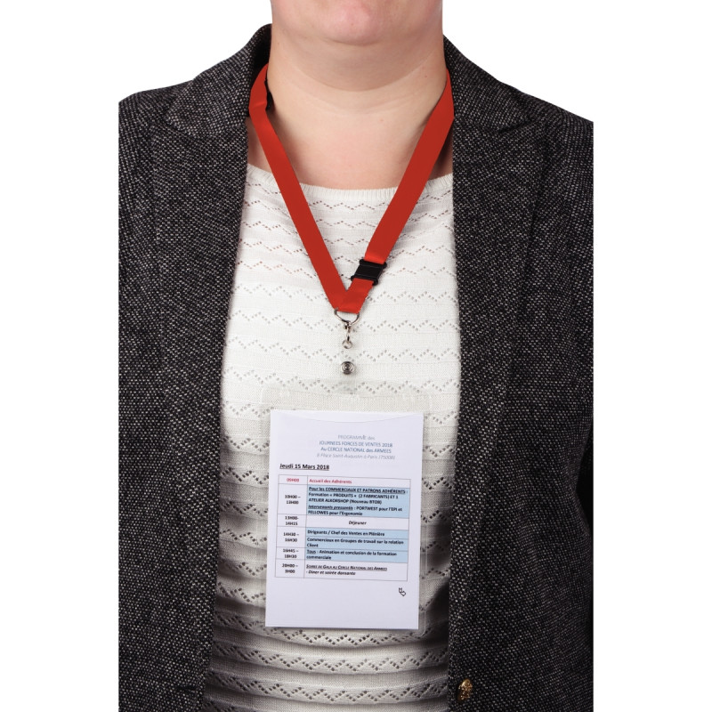 Boîte de 10 lacets textile ajustables rouge