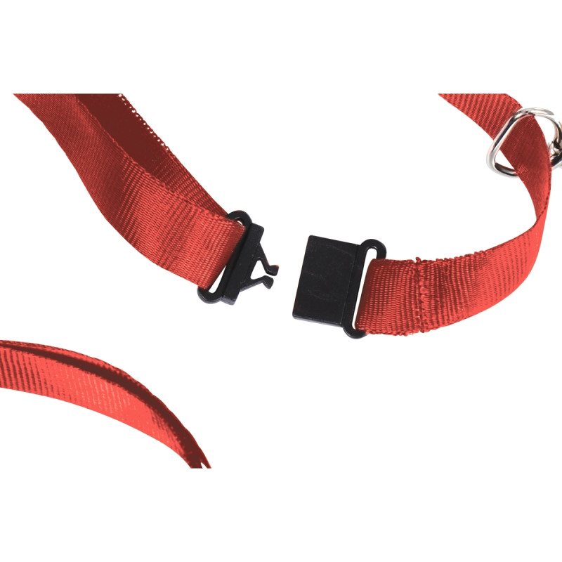 Boîte de 10 lacets textile ajustables rouge