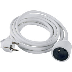 Rallonge électrique 5m blanche