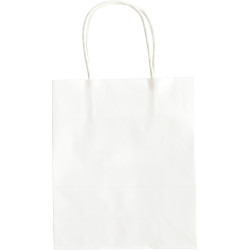 Lot de 20 sacs en kraft blanc, 18x21x8 cm