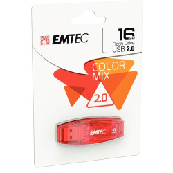 Clé USB 2.0 Emtec C410 16 Go rouge