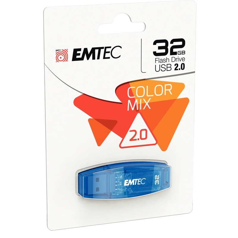 Clé USB 2.0 Emtec C410 32 Go bleue